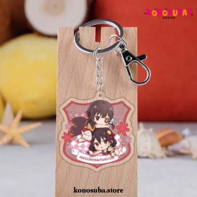 2021 Cute Chibi Konosuba Megumi & Yunyun Keychain