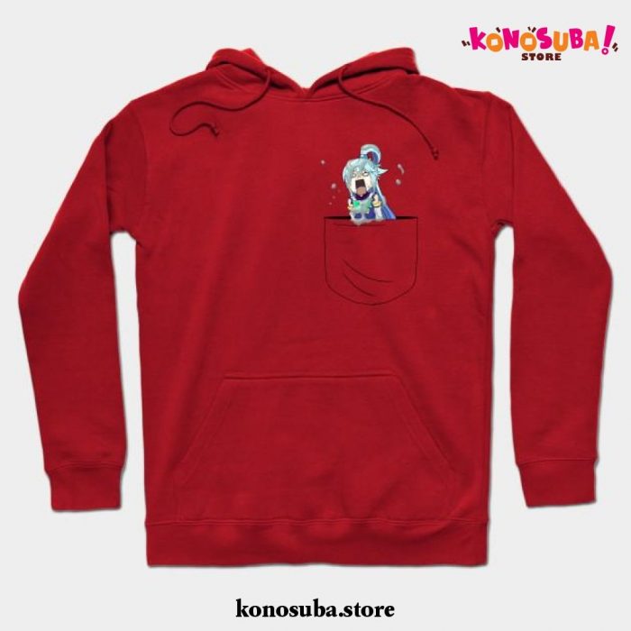Aqua Pocket Hoodie Red / S