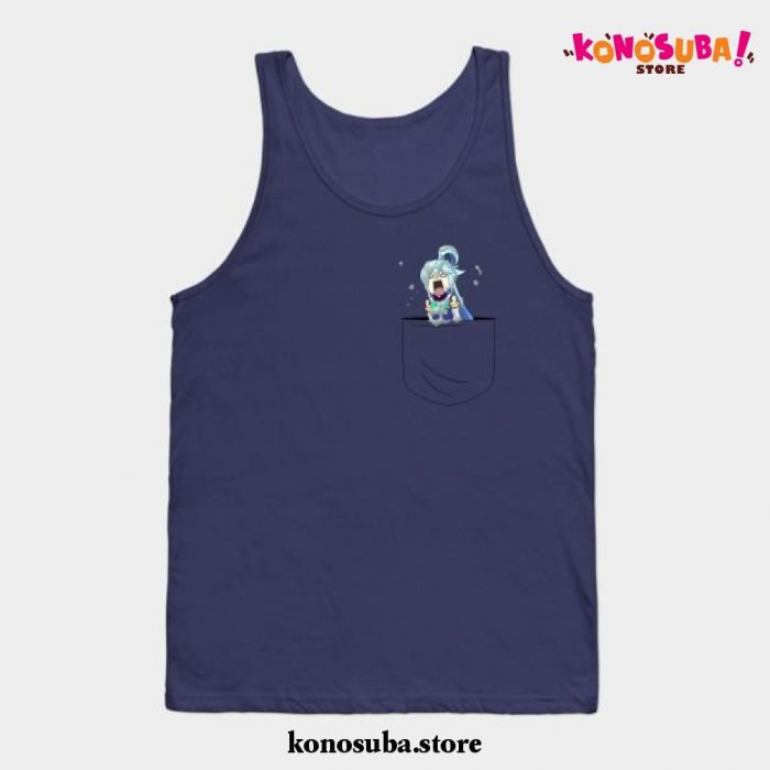 Aqua Pocket Tank Top Navy Blue / S