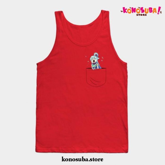 Aqua Pocket Tank Top Red / S