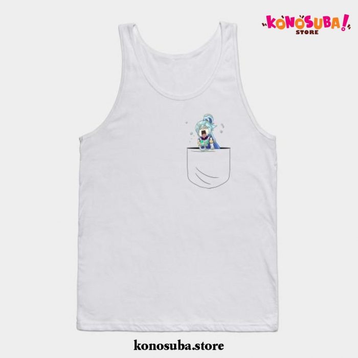 Aqua Pocket Tank Top White / S