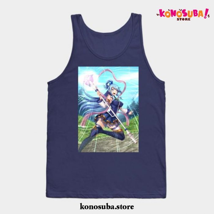 Aqua Tank Top Navy Blue / S