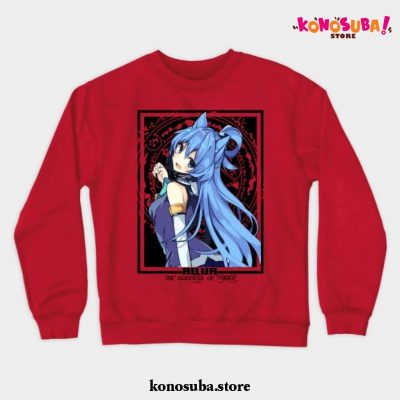 Aqua The Goddess Of Water Crewneck Sweatshirt Red / S