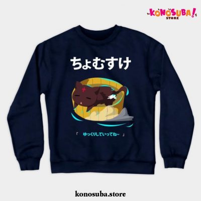 Chomusuke Crewneck Sweatshirt Navy Blue / S