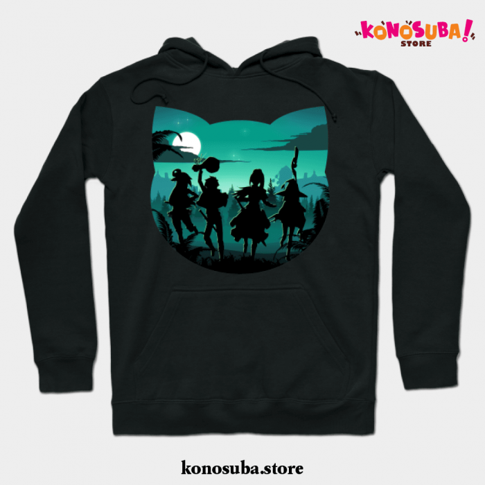Chomusuke Silhouette Hoodie Black / S