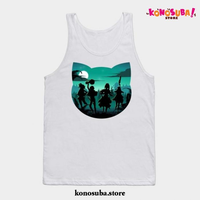 Chomusuke Silhouette Tank Top White / S