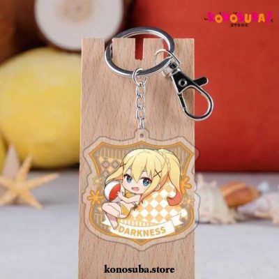 Cute Chibi Konosuba Darkness Keychain