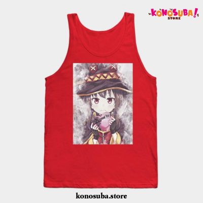 Cute Konosuba Art Tank Top Red / S