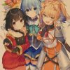 Cute Megumin Darkness Aqua Kraft Paper Poster