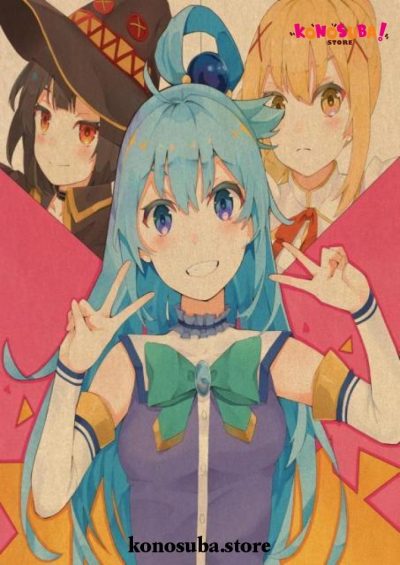 Funny Konosuba Aqua Megumin Darkness Kraft Paper Poster