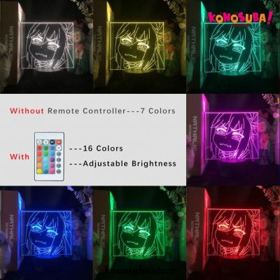 Konosuba Aqua Cry 3D Led Lamp