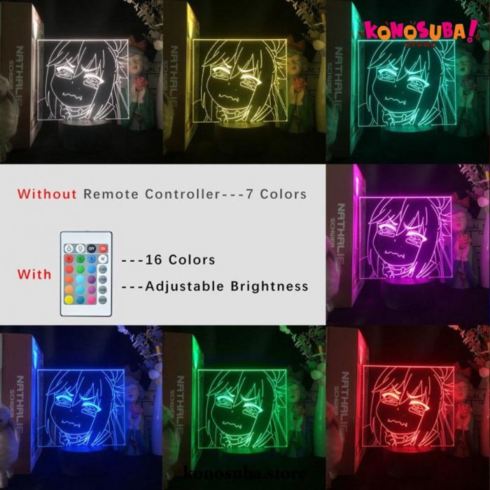 Konosuba Aqua Cry 3D Led Lamp