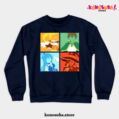 Konosuba Crewneck Sweatshirt Navy Blue / S
