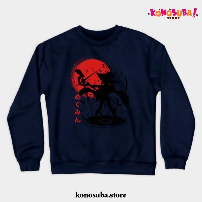 Konosuba Megumin Crewneck Sweatshirt Navy Blue / S