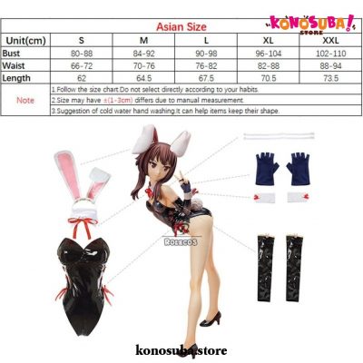 Konosuba Megumin Sexy Bunny Girl Jumpsuit Cosplay Costume