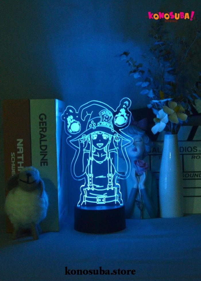 Lovely Konosuba Megumin Girl 3D Lamp Night Light