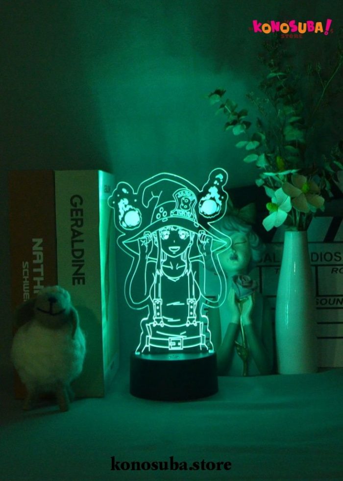Lovely Konosuba Megumin Girl 3D Lamp Night Light