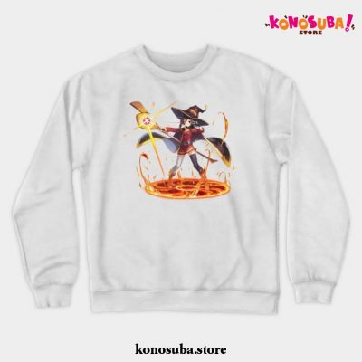 Megumin Cute Crewneck Sweatshirt White / S
