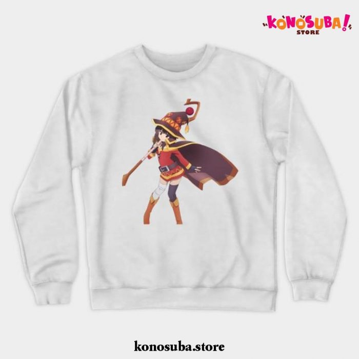 Megumin Konosuba Cute Crewneck Sweatshirt White / S