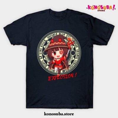 Megumin Konosuba Explosion Magic T-Shirt Navy Blue / S