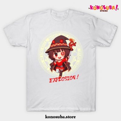 Megumin Konosuba Explosion Magic T-Shirt White / S