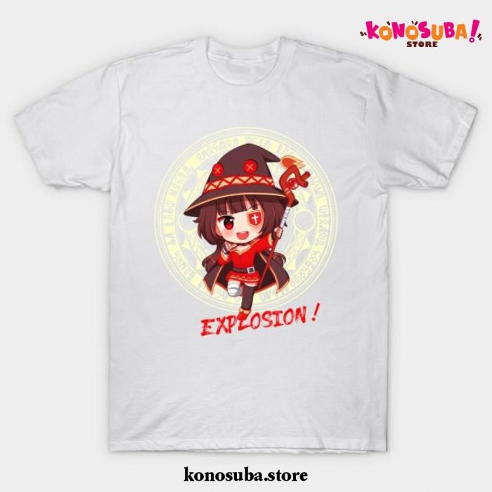 Megumin Konosuba Explosion Magic T-Shirt White / S