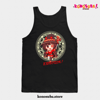 Megumin Konosuba Explosion Magic Tank Top Black / S
