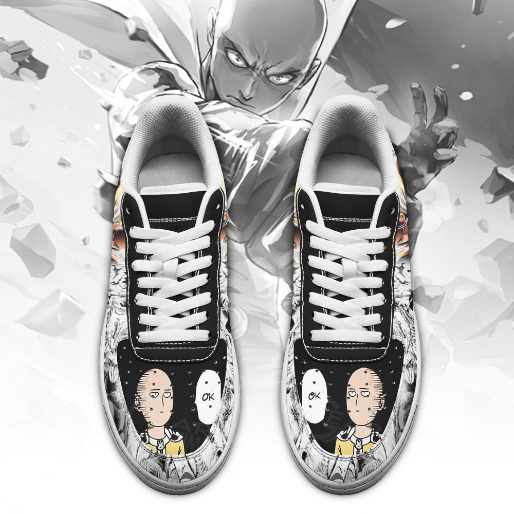 4. Saitama Low Top One Punch Man AF1 Sneakers