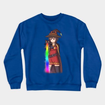 Unamused Megumin Crewneck Sweatshirt Official Cow Anime Merch