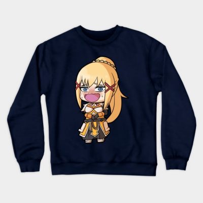 Chibi Darkness Konosuba Crewneck Sweatshirt Official Cow Anime Merch