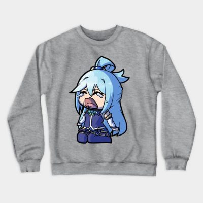Chibi Aqua Konosuba Crewneck Sweatshirt Official Cow Anime Merch