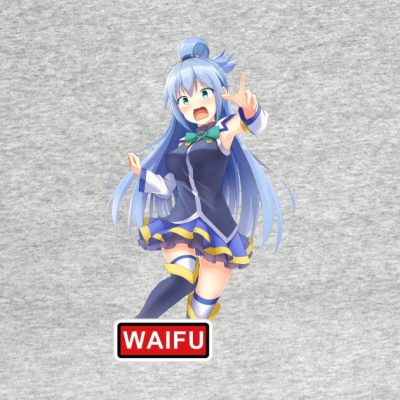 Aqua Waifu Crewneck Sweatshirt Official Cow Anime Merch