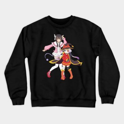 Megumin And Kanna Crewneck Sweatshirt Official Cow Anime Merch