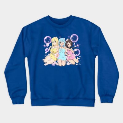 Konosuba Girls Bathtime Crewneck Sweatshirt Official Cow Anime Merch