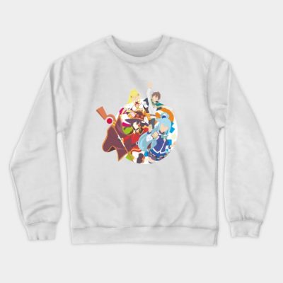 Konosuba Team Crewneck Sweatshirt Official Cow Anime Merch