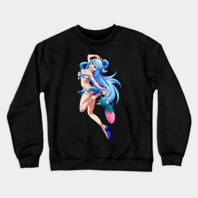 Aqua Crewneck Sweatshirt Official Cow Anime Merch