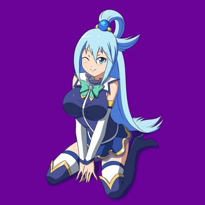 Cute Aqua Konosuba Tote Bag Official Cow Anime Merch