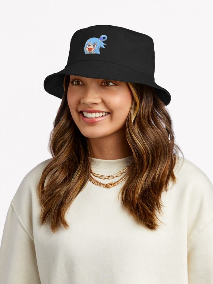 Konosuba Aqua Bucket Hat Official Cow Anime Merch