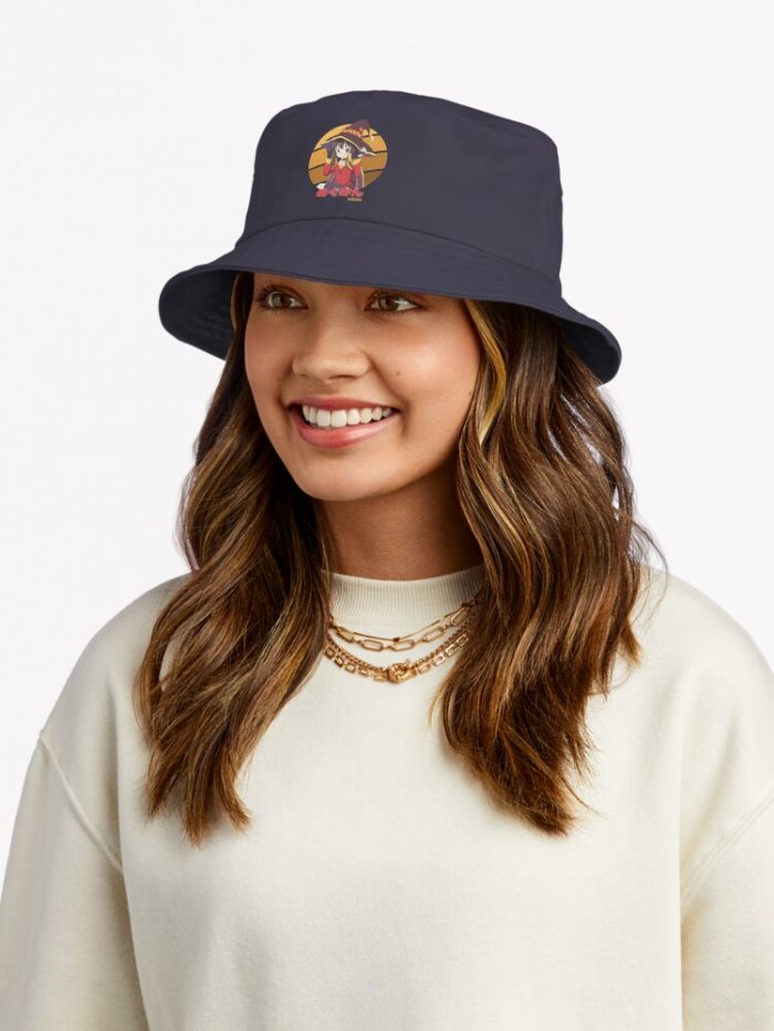 Megumin Konosuba Design Bucket Hat Official Cow Anime Merch
