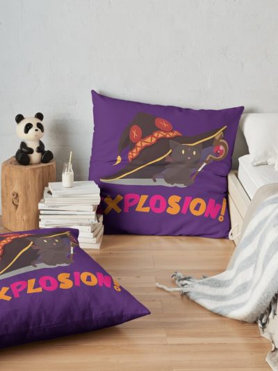 Konosuba Chomusuke - Explosion!!! Throw Pillow Official Cow Anime Merch