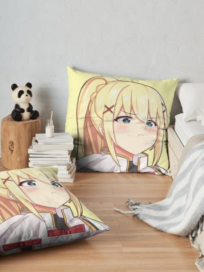 Darkness Pouting - Konosuba Throw Pillow Official Cow Anime Merch