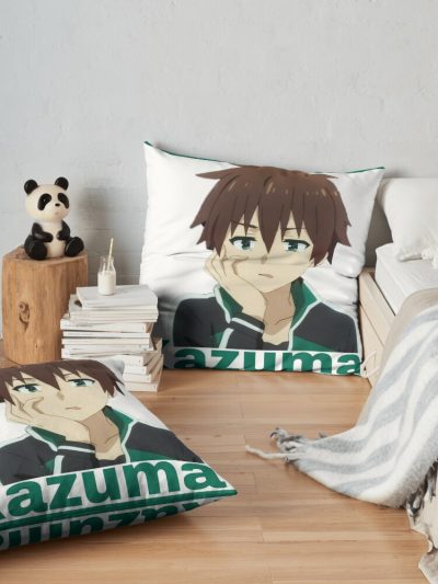 Konosuba Kazuma Throw Pillow Official Cow Anime Merch