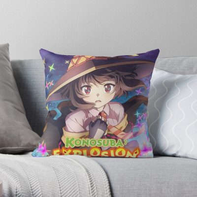 Megumin Konosuba Throw Pillow Official Cow Anime Merch