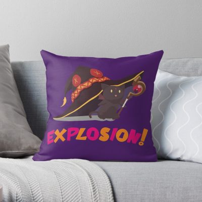 Konosuba Chomusuke - Explosion!!! Throw Pillow Official Cow Anime Merch