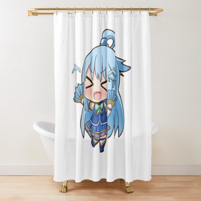 Konosuba Aqua Shower Curtain Official Cow Anime Merch