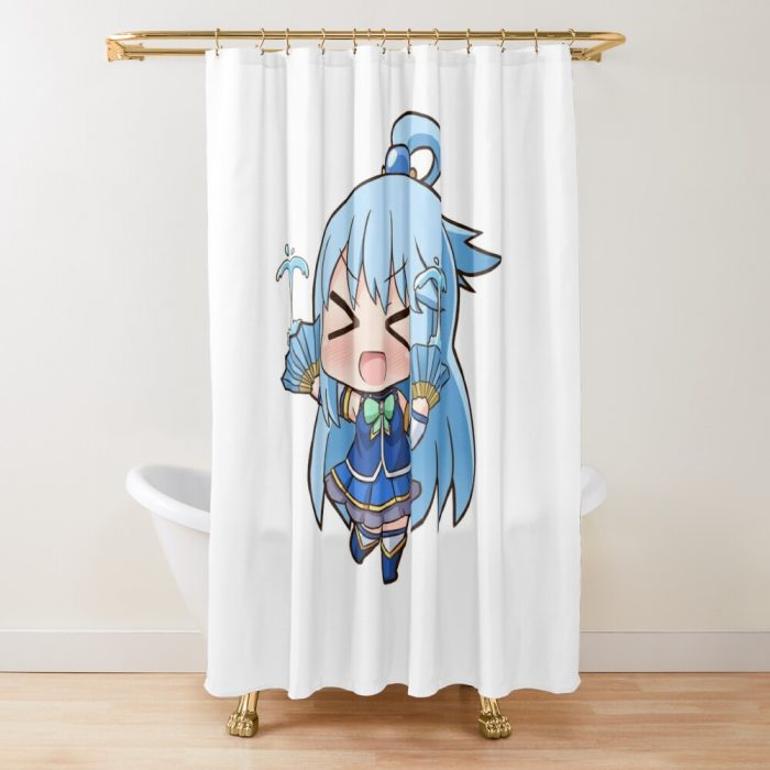 Konosuba Aqua Shower Curtain Official Cow Anime Merch