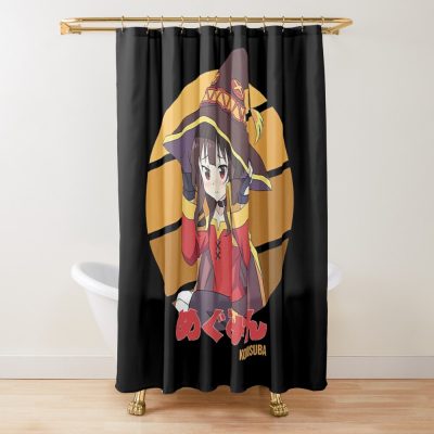 Megumin Konosuba Design Shower Curtain Official Cow Anime Merch