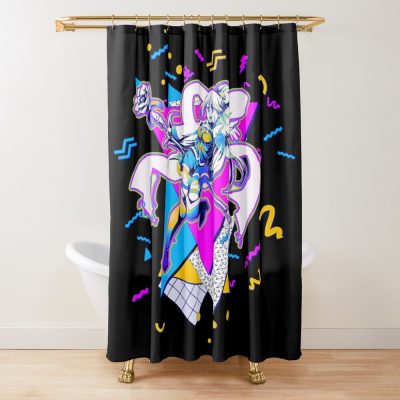 Aqua - Konosuba *90S Graphic Design* Shower Curtain Official Cow Anime Merch