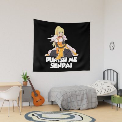 Darkness Konosuba Punish Me Senpai Drawing Tapestry Official Cow Anime Merch