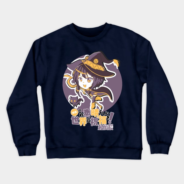 Megumin 2 Chibi Style Ikigaisekai Crewneck Sweatshirt